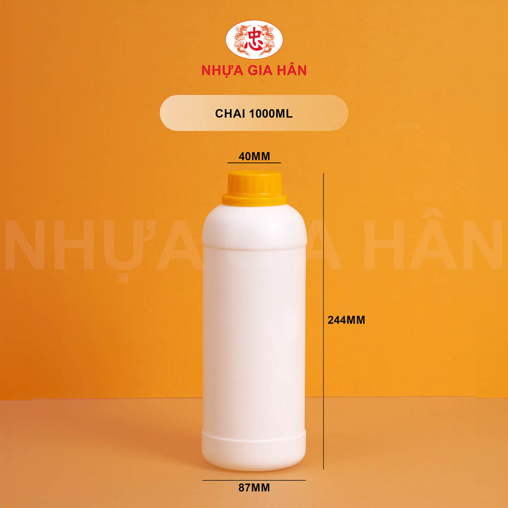 CHAI NHỰA 1000ML CHAI NHỰA 1000ML - Ảnh 1