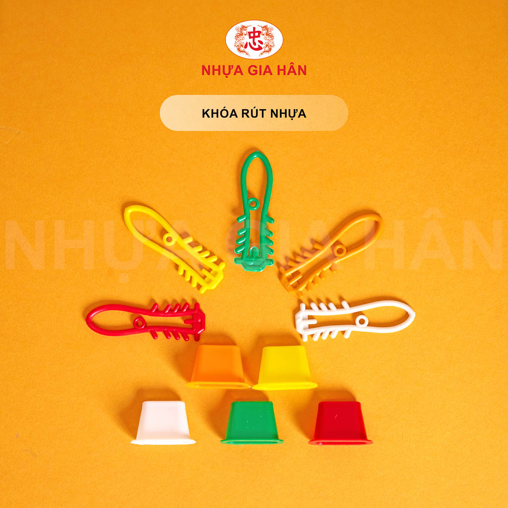 KHÓA RÚT NHỰA NHIỀU MÀU KHÓA RÚT NHỰA NHIỀU MÀU - Ảnh 1